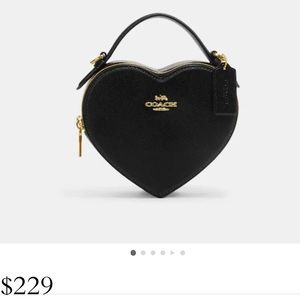 New Coach Heart Shaped Crossbody/Clutch